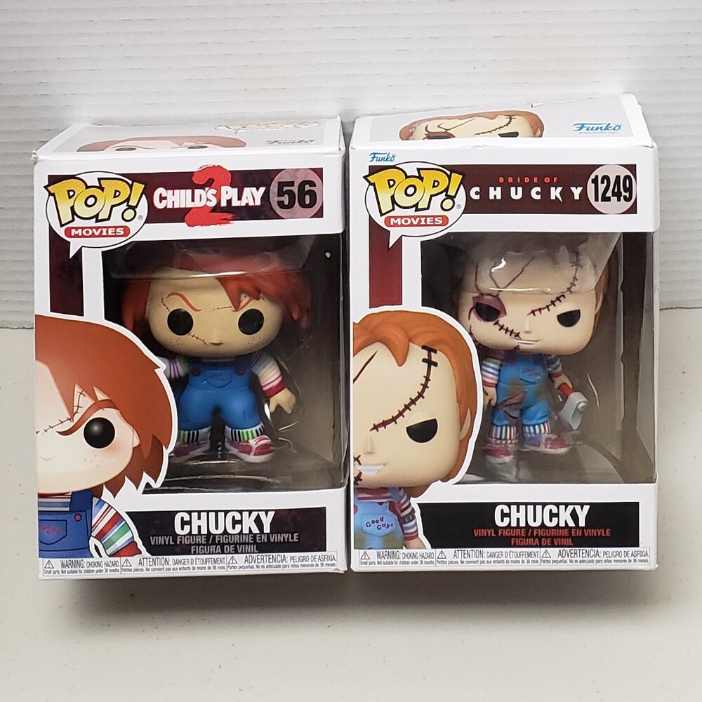 Chucky Funkos (Child's Play 2 & Bride of Chucky)
